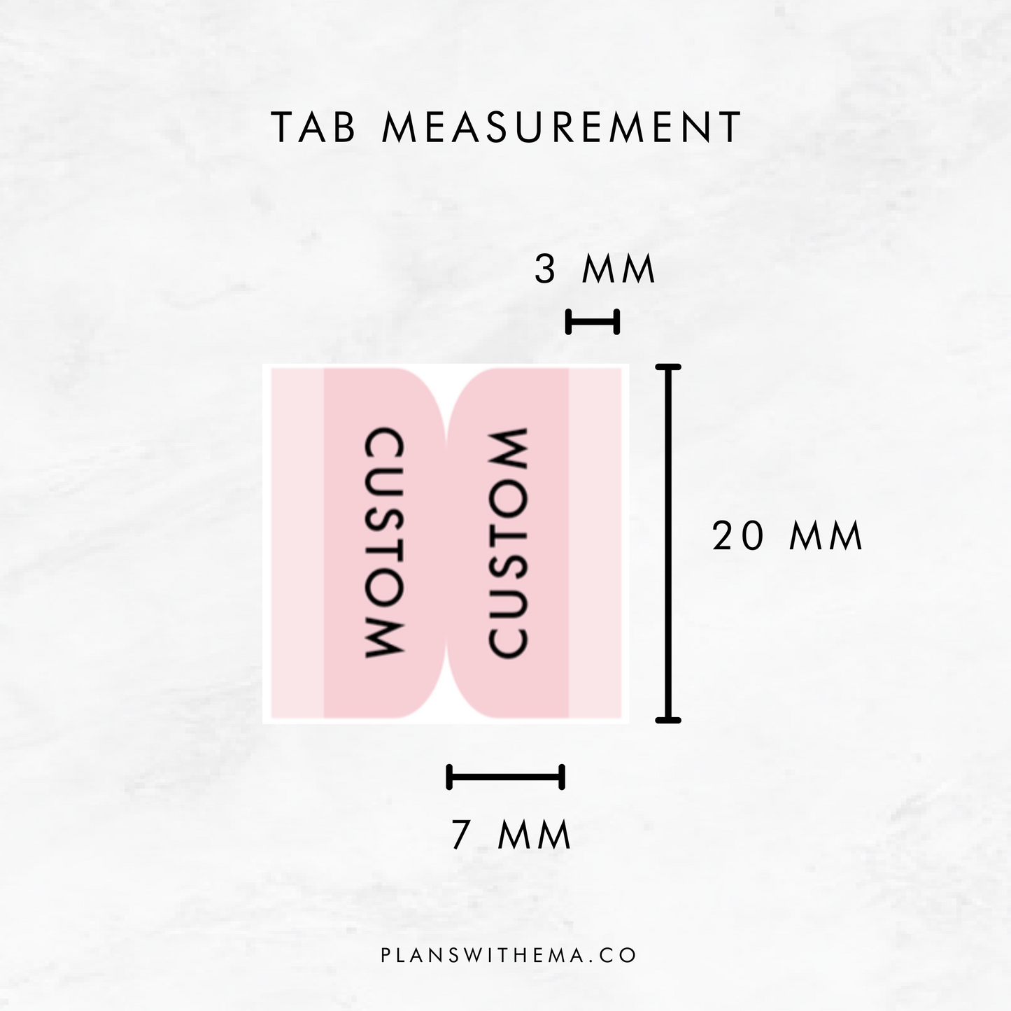 Custom Glitter Tab Divider | Planner Stickers