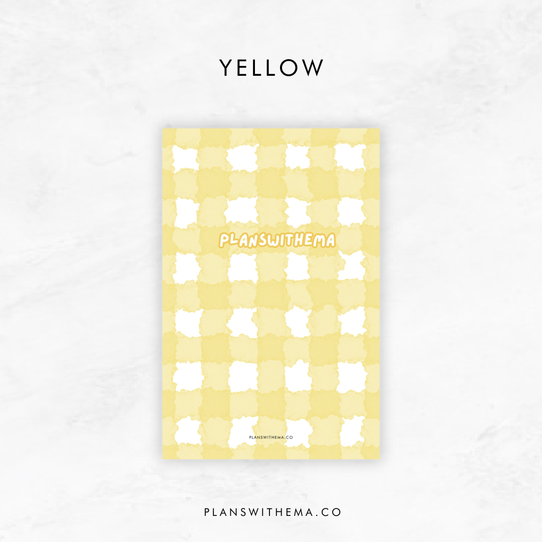 Soft Gingham | Planner PVC Dashboard