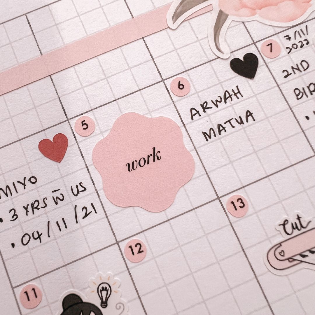 Customised Scalloped | Planner Stickers