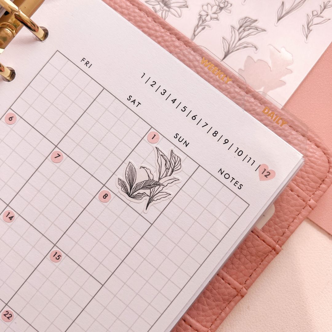 Floral Silhouette | Planner Stickers