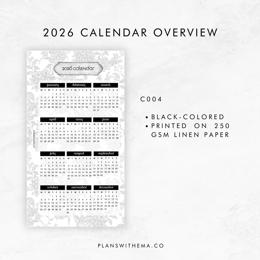 2026 Calendar | Yearly Overview