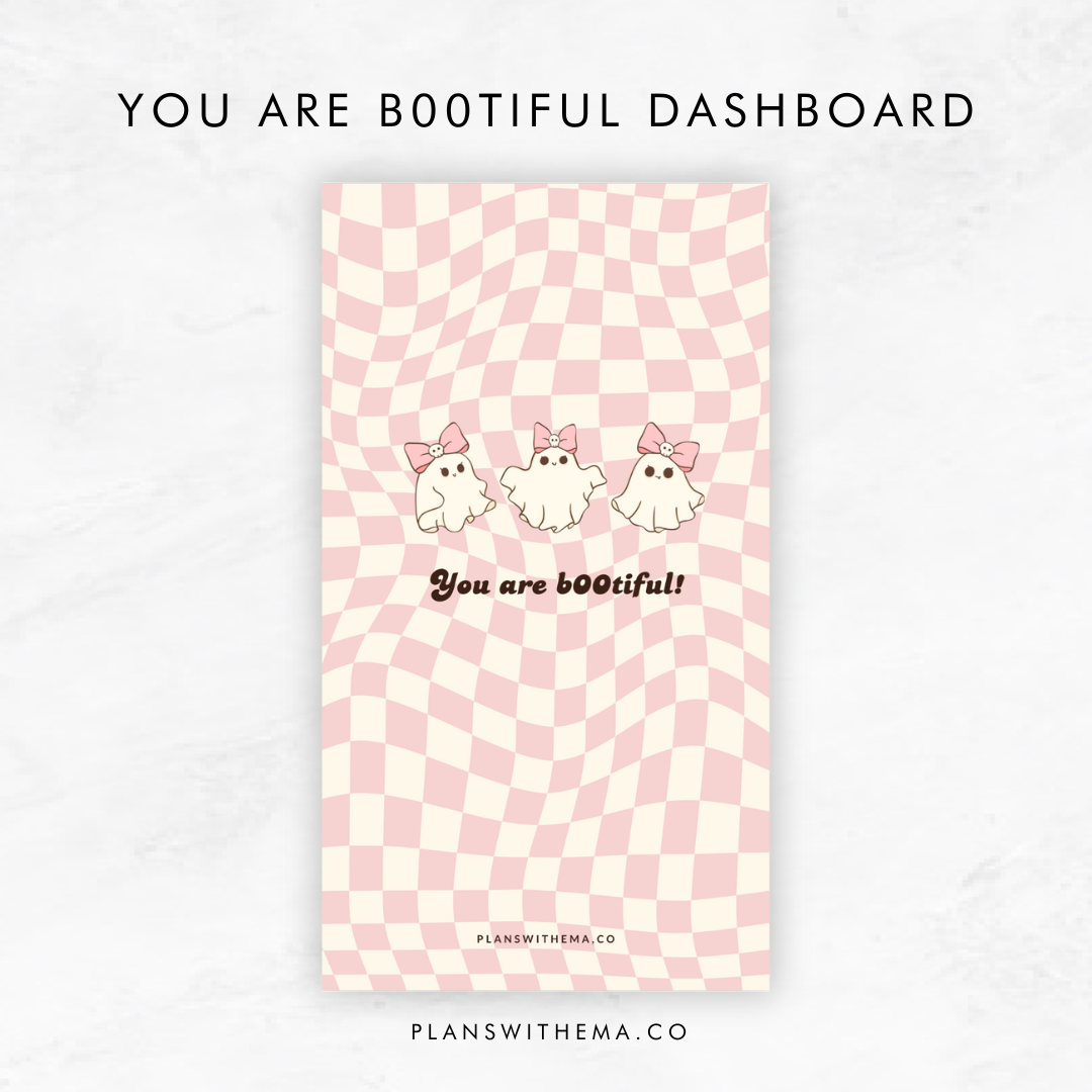 You are B00tiful | Planner Dashboard