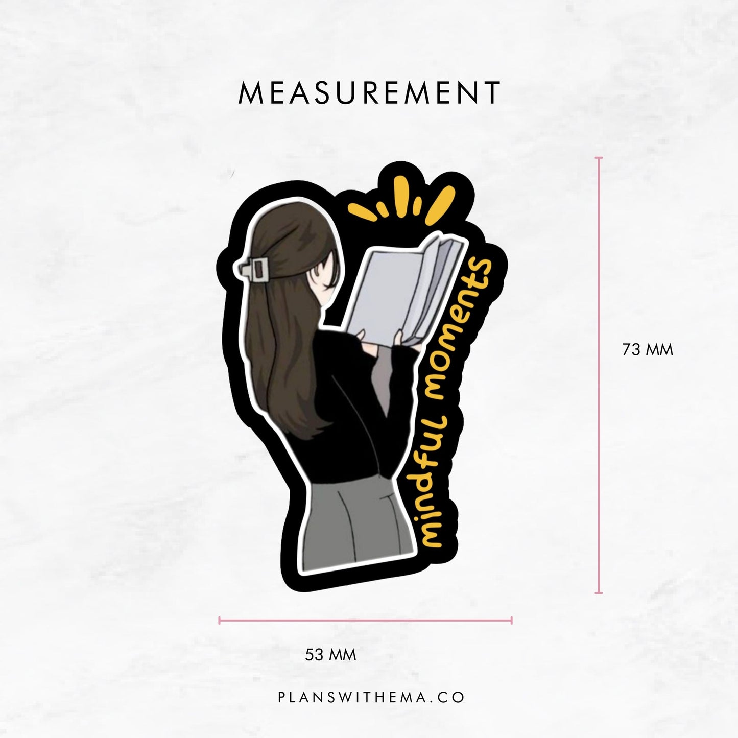 Mindful Moments - Glitter Die Cut | Planner Sticker