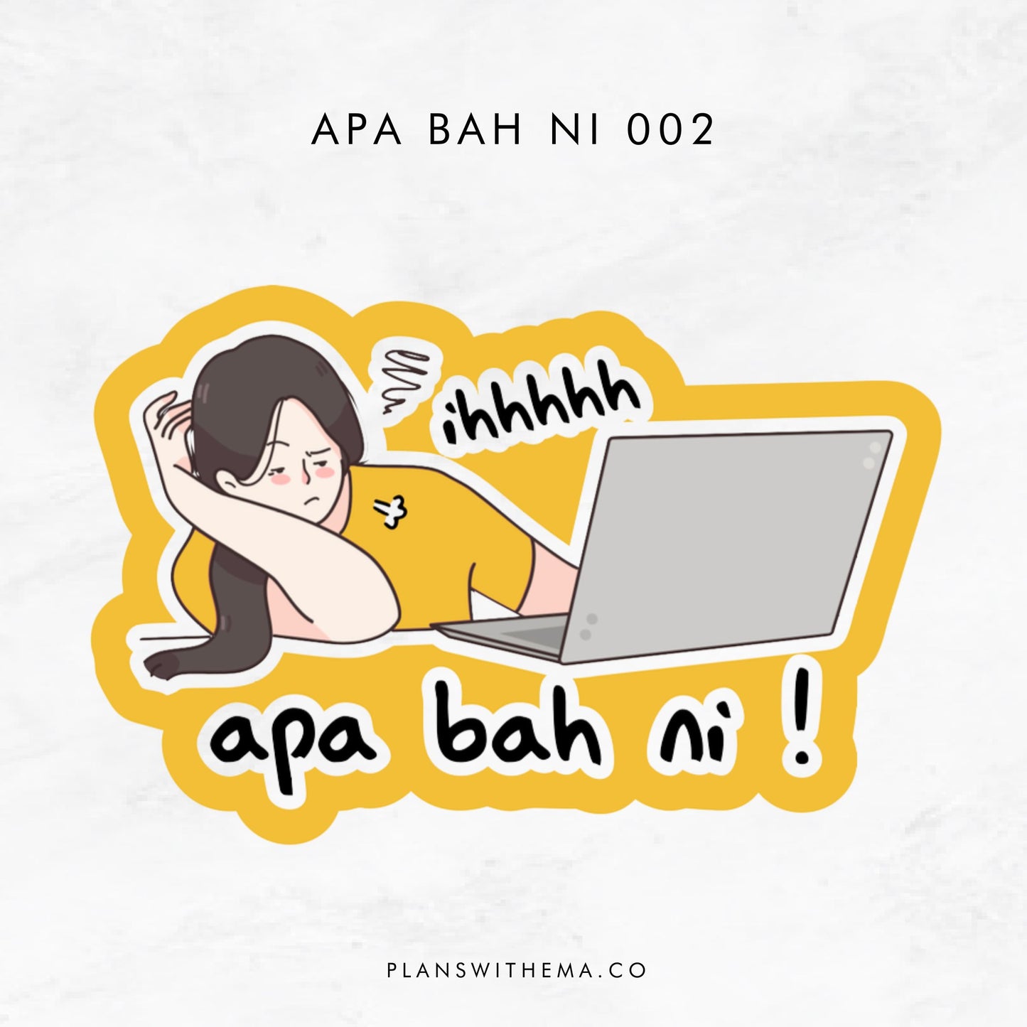 Apa Ni? - Glitter Die Cut | Planner Sticker