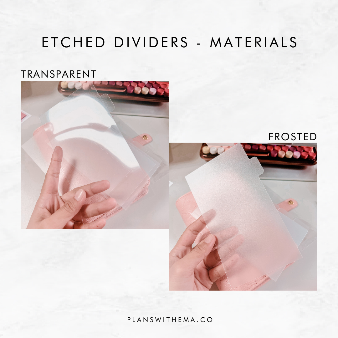 Etched Dashboard | Planner Dashboard