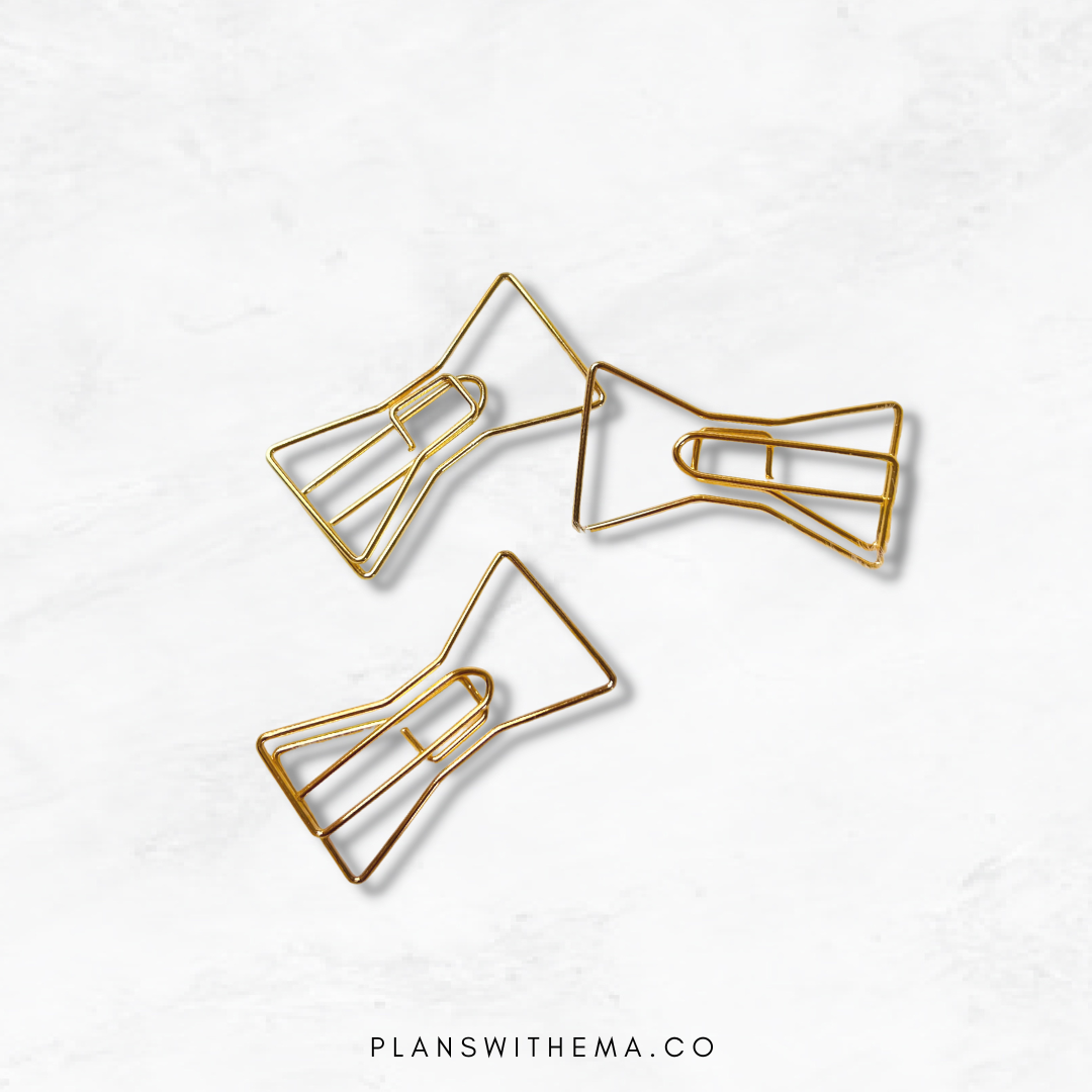 Gold Bow | Paper Clips