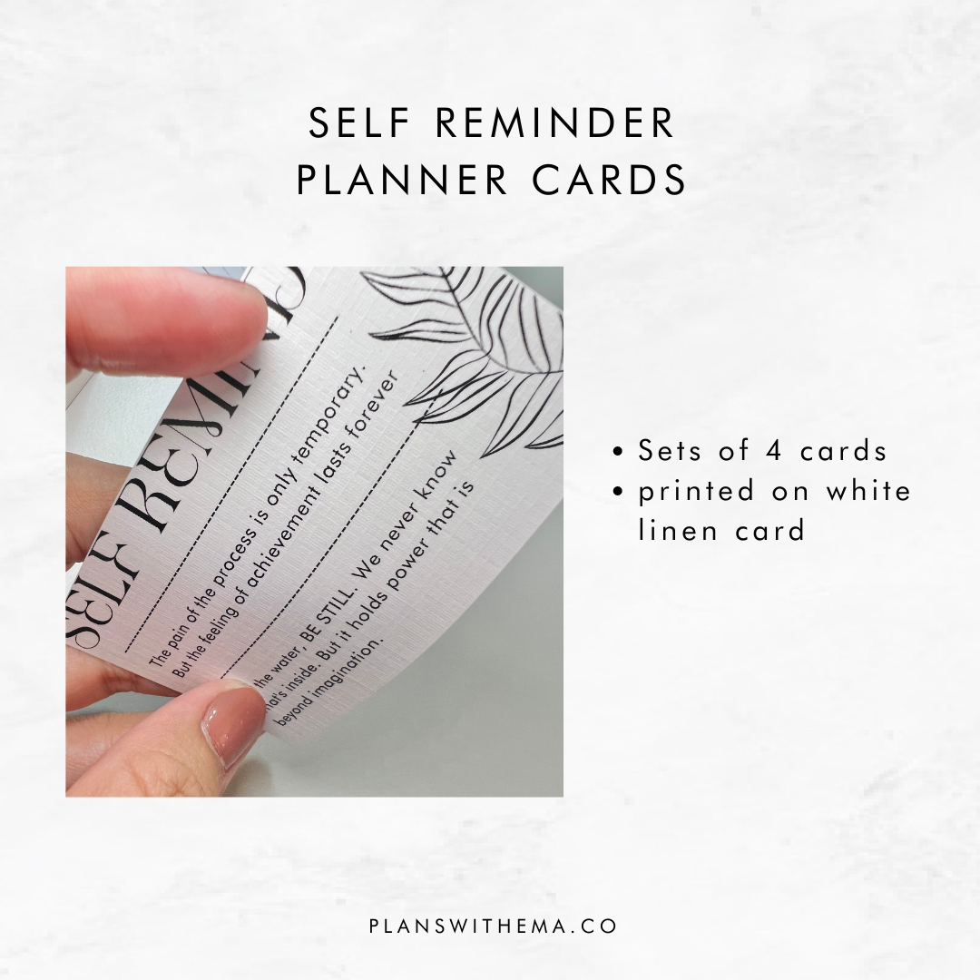Self Reminder | Planner Cards