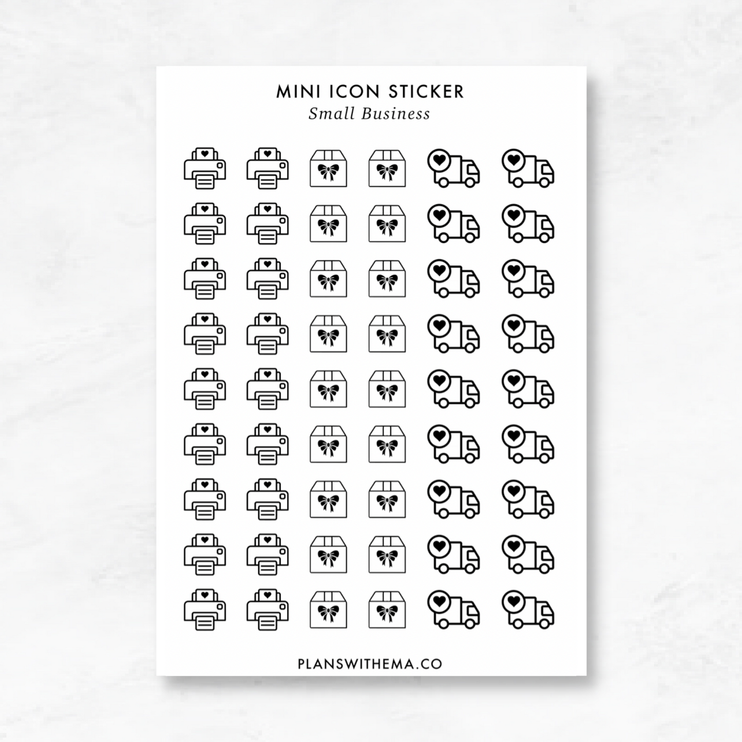 Mini Icon | Planner Sticker
