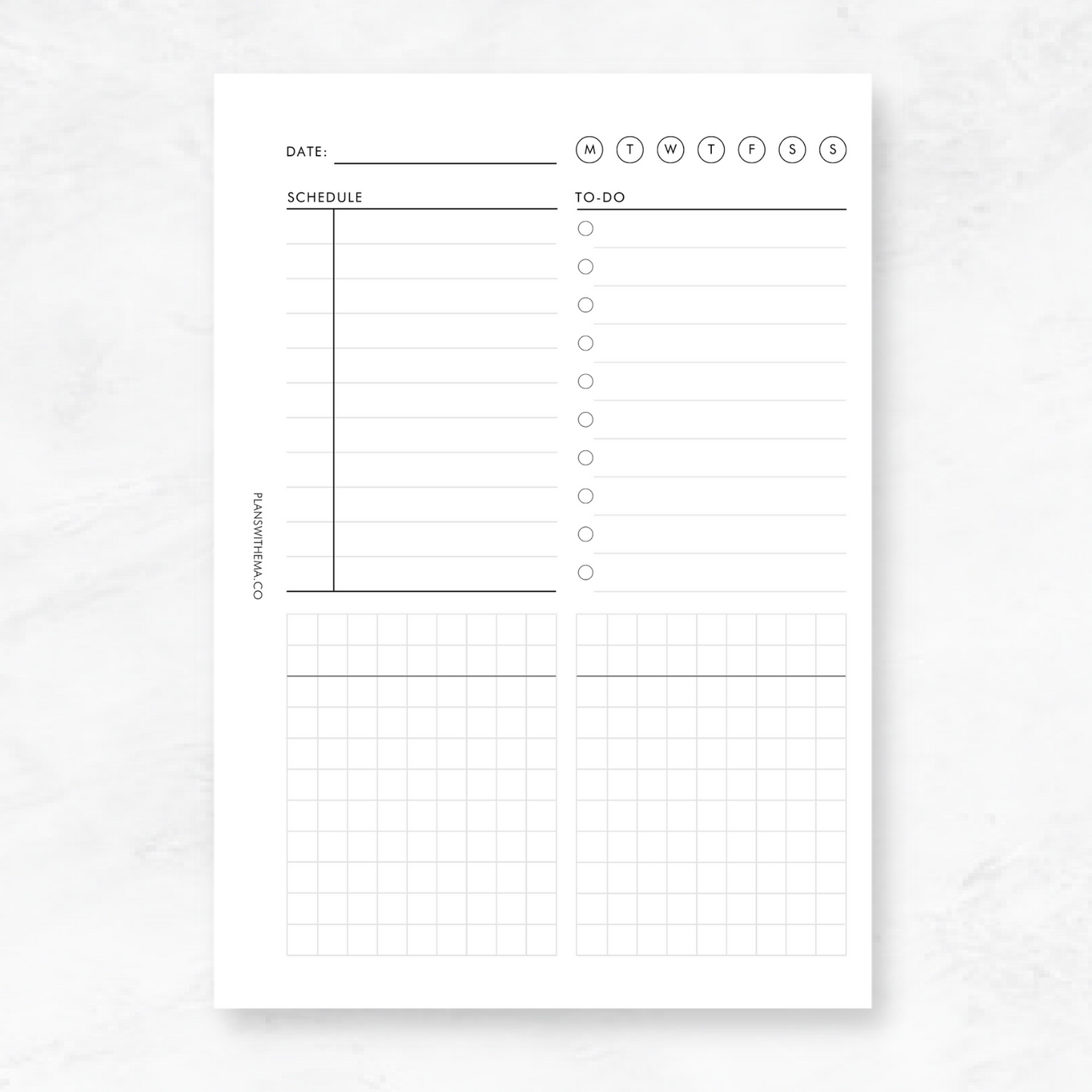 Daily Planner Inserts | D002 Printables