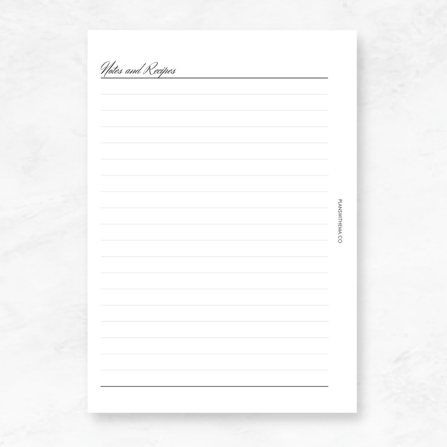 Meal Planning | Planner Inserts