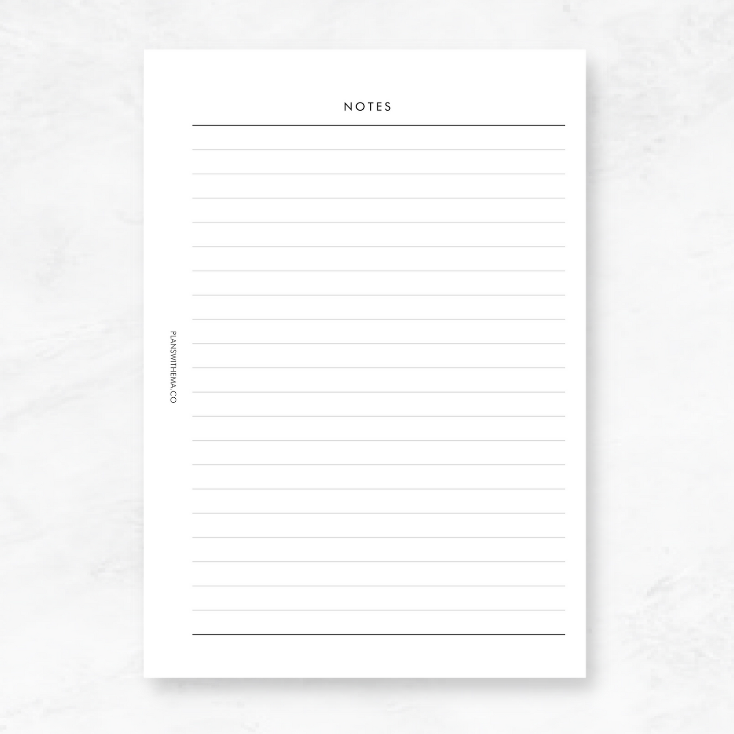 Notes | Planner Inserts