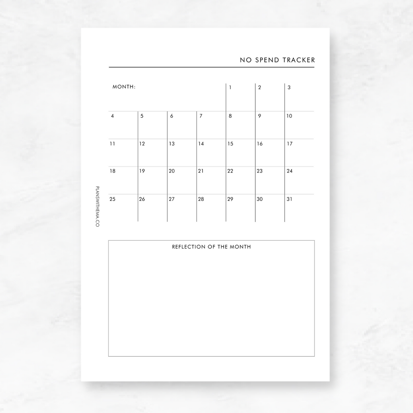 Finance | Planner Inserts