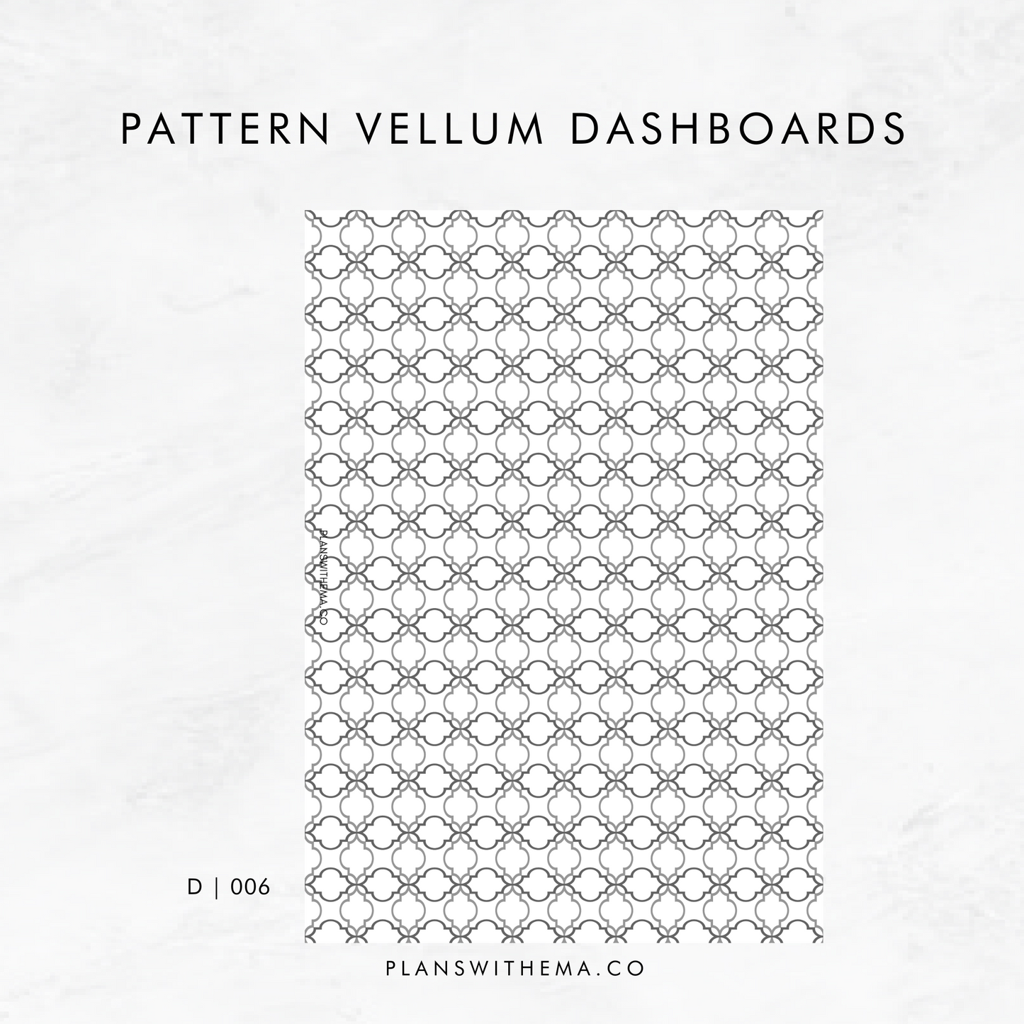 Pattern Vellum | Planner Dashboard