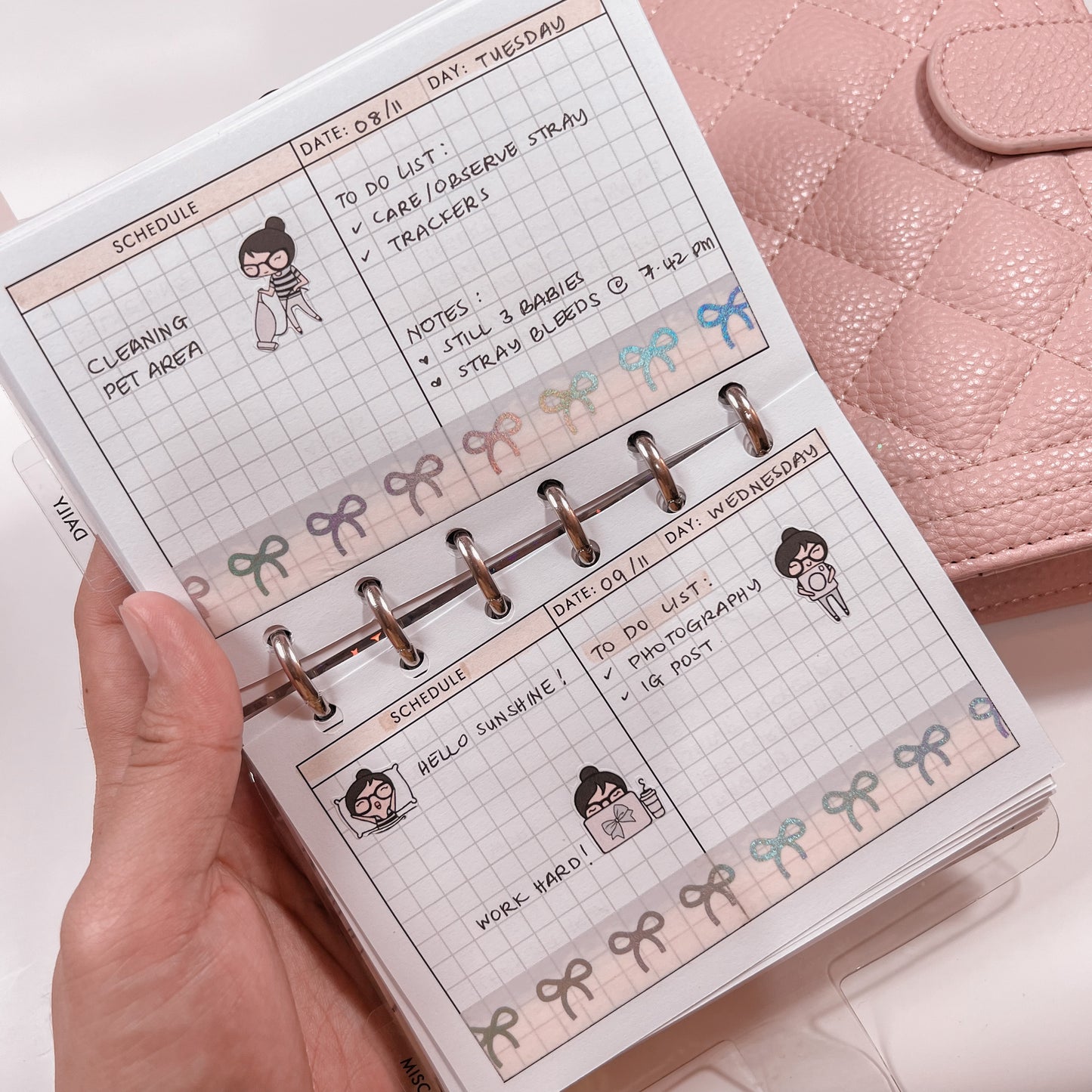 Horizontal Daily | Planner Inserts