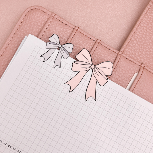 Glittered Bow Tab | Planner Sticker