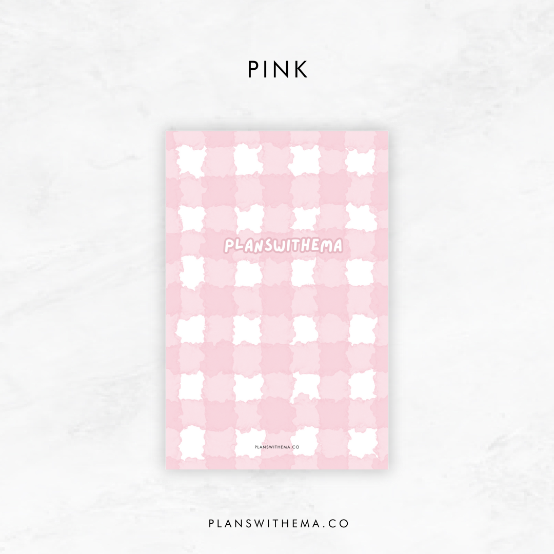 Soft Gingham | Planner PVC Dashboard