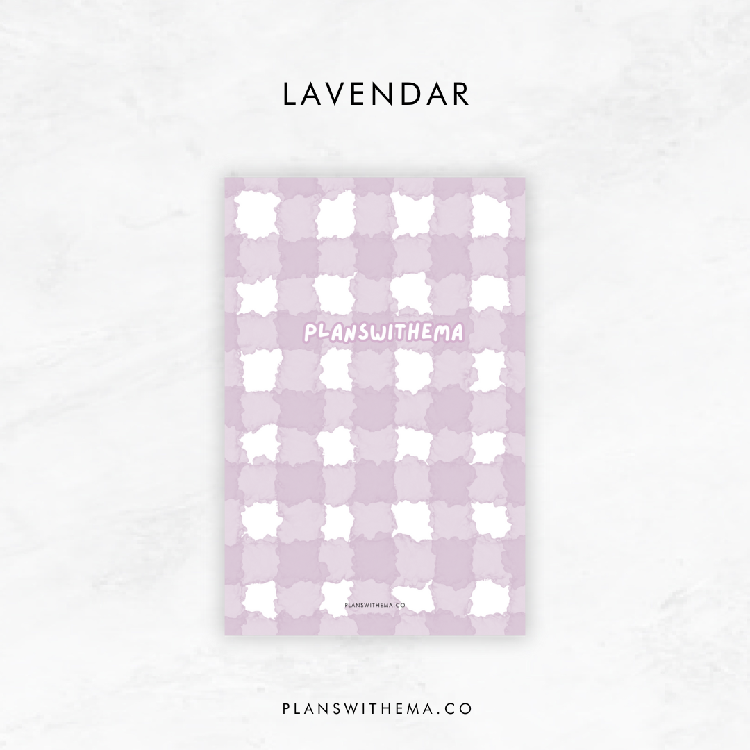Soft Gingham | Planner PVC Dashboard