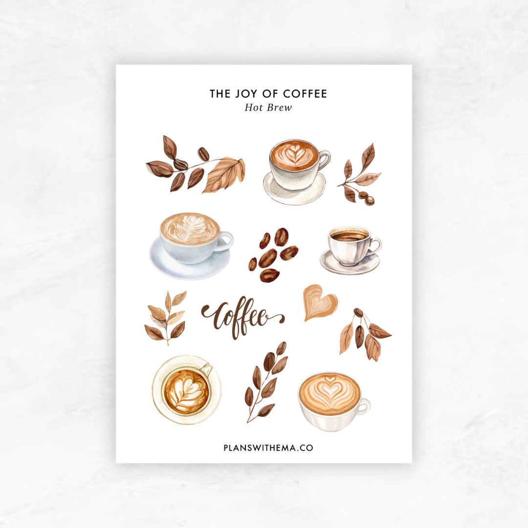 The Joy of Coffee | Planner Stickers
