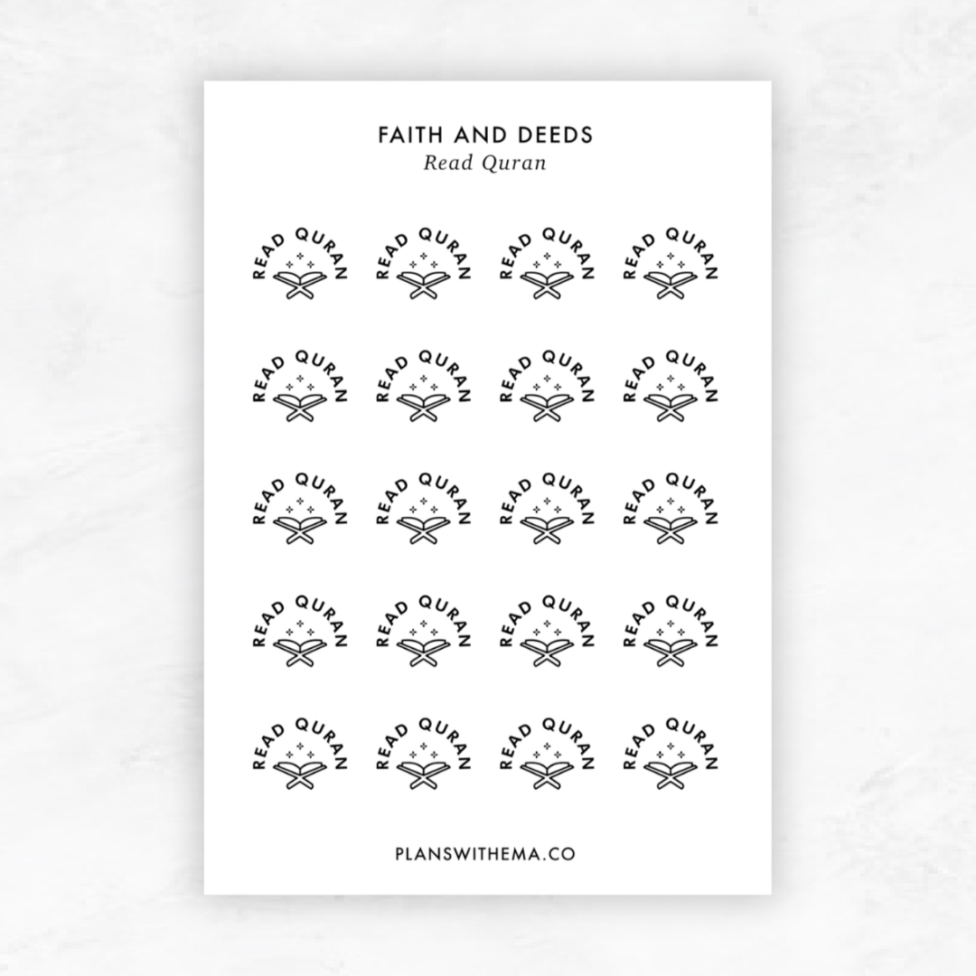 Faith and Deed | Planner Stickers