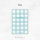 Soft Gingham | Planner PVC Dashboard