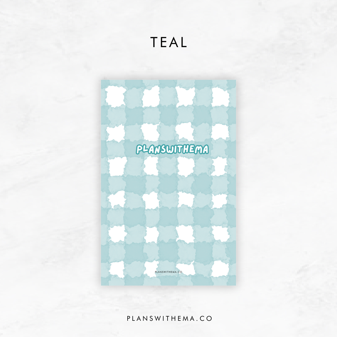 Soft Gingham | Planner PVC Dashboard