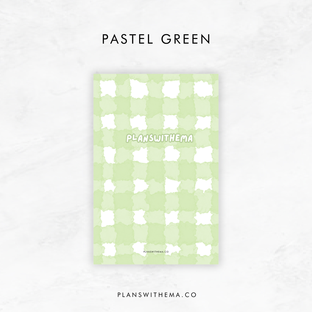 Soft Gingham | Planner PVC Dashboard