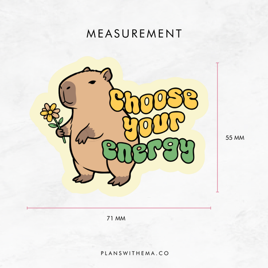 Choose Your Energy - Glitter Die Cut | Planner Sticker