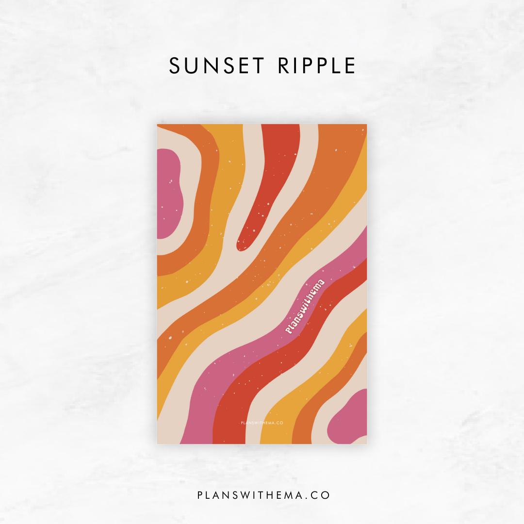 Retro Waves | Planner PVC Dashboard