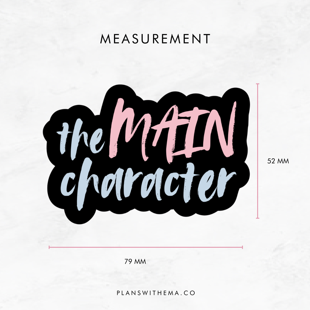 The Main Character - Die Cut | Planner Sticker