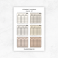 Monthly Trackers | Planner Stickers