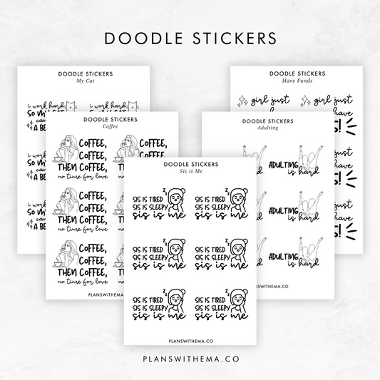 Doodle | Planner Stickers