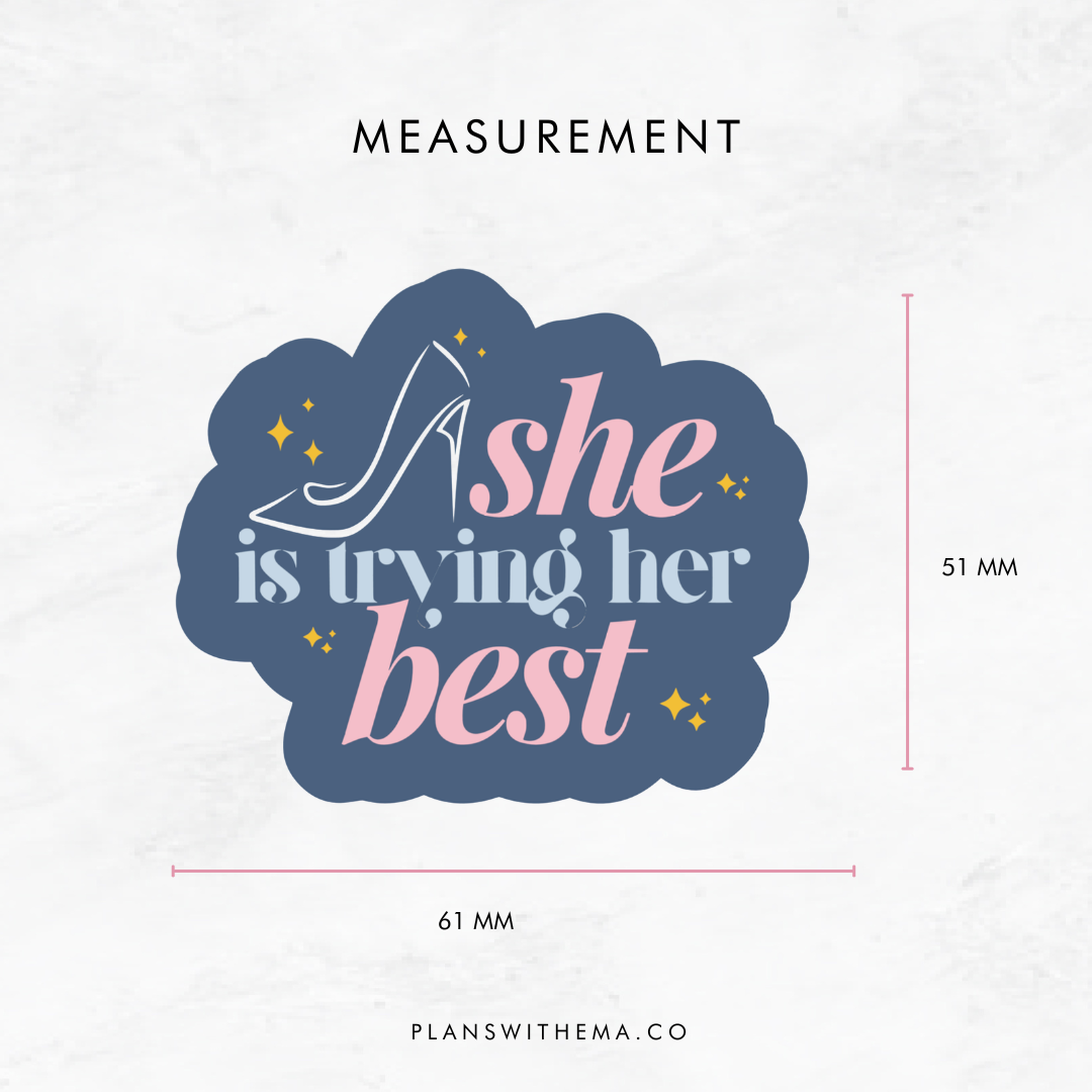 Her Best - Die Cut | Planner Sticker