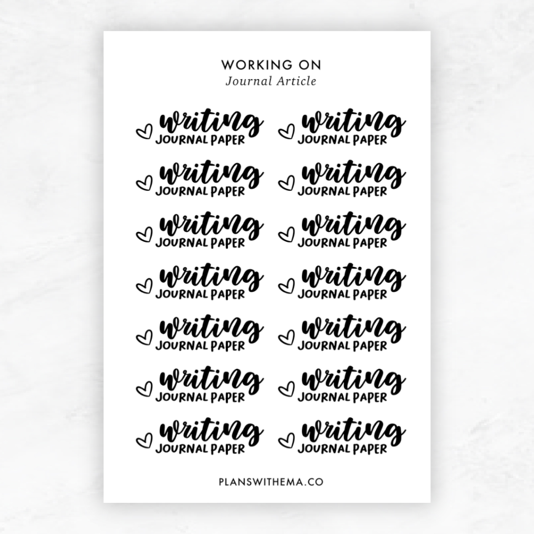 Working On | Planner Sticker