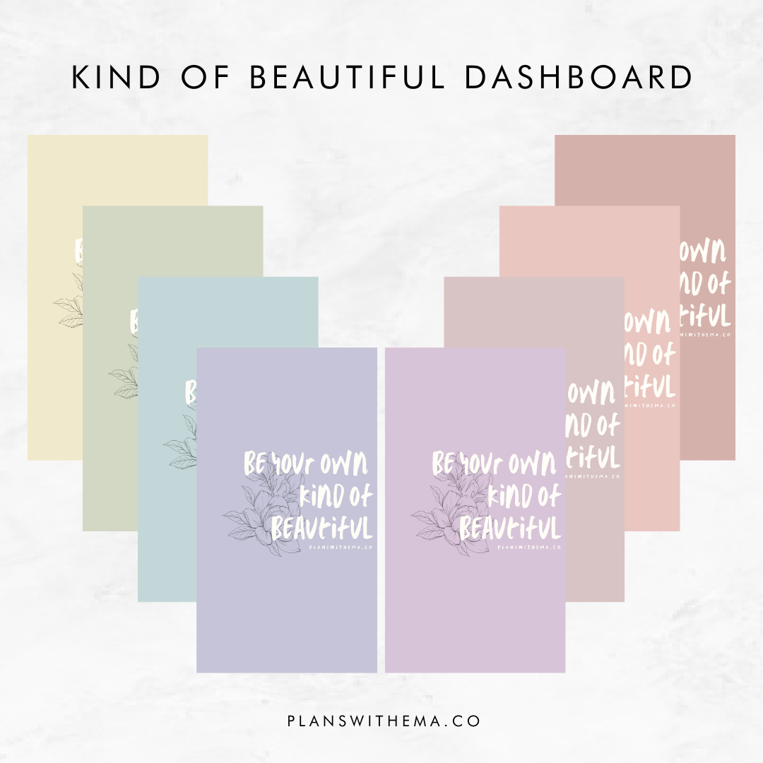 Kind of Beautiful | Planner Dashboard