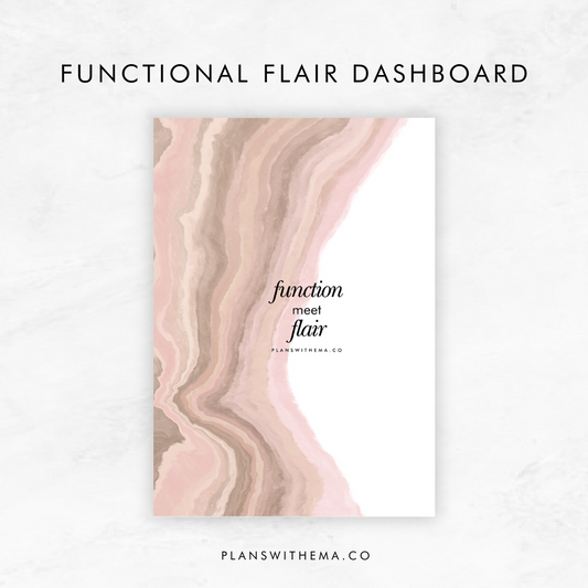 Functional Flair | Planner Dashboard