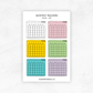 Monthly Trackers | Planner Stickers