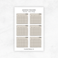 Monthly Trackers | Planner Stickers