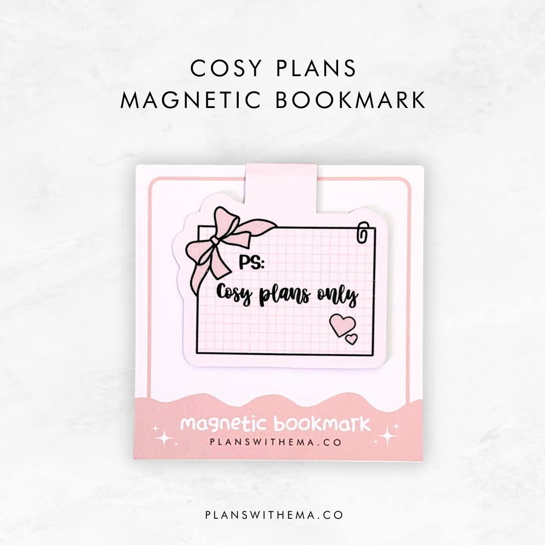 Cosy Plans | Magnetic Bookmark