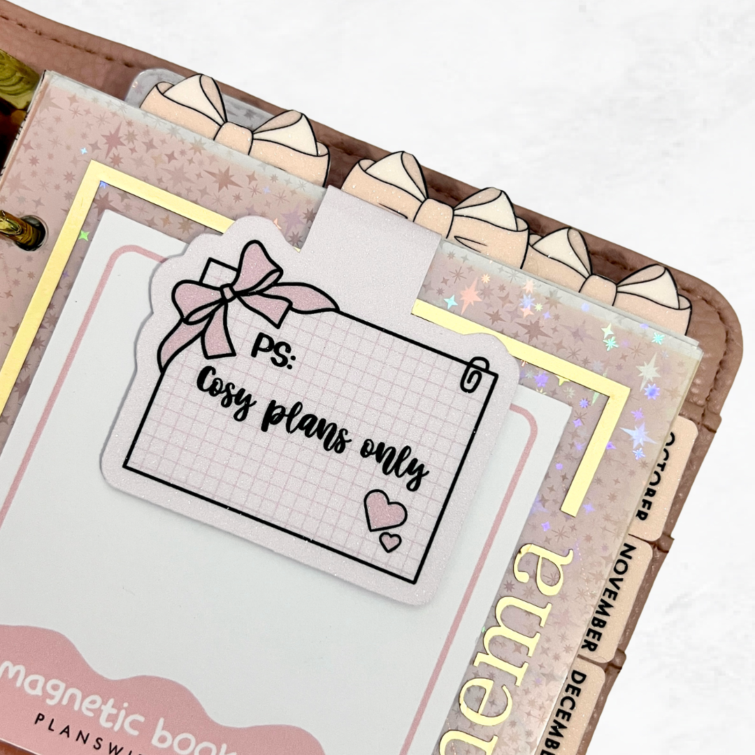 Cosy Plans | Magnetic Bookmark