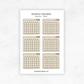 Monthly Trackers | Planner Stickers