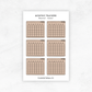 Monthly Trackers | Planner Stickers
