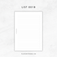 Lists | Planner Inserts