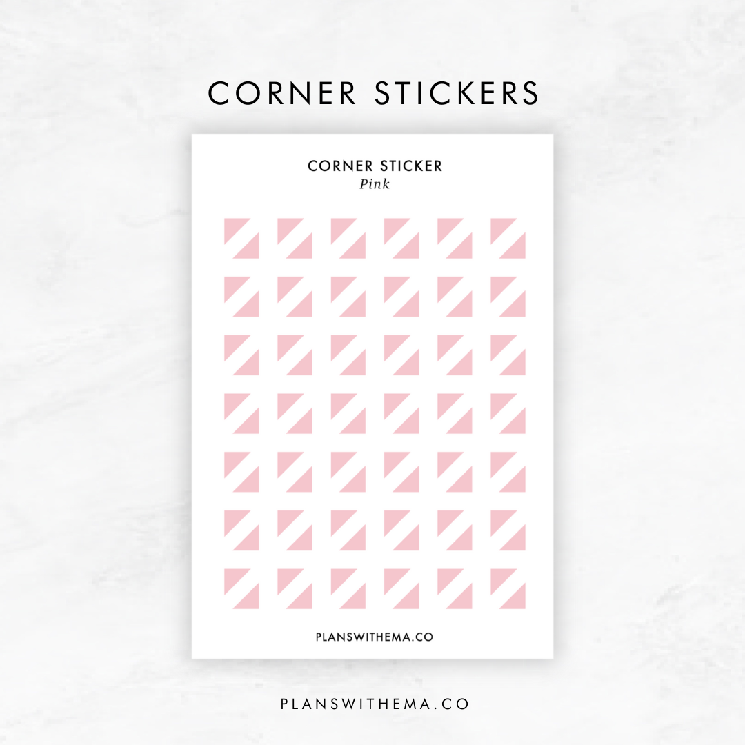 Corner | Planner Sticker