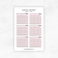 Monthly Trackers | Planner Stickers