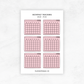 Monthly Trackers | Planner Stickers