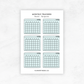 Monthly Trackers | Planner Stickers