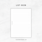 Lists | Planner Inserts