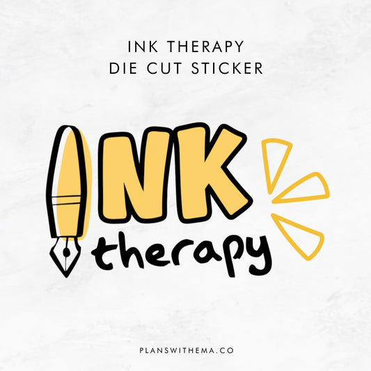 Ink Therapy - Glitter Die Cut | Planner Sticker