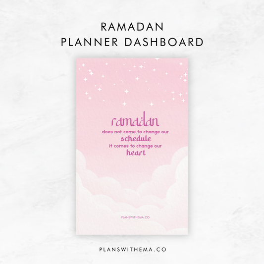 Ramadan | Planner Dashboard