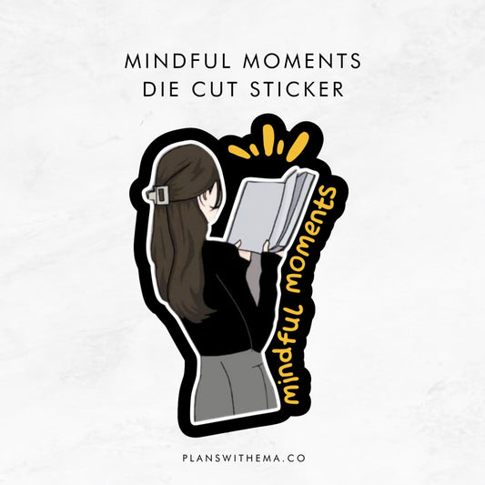 Mindful Moments - Glitter Die Cut | Planner Sticker